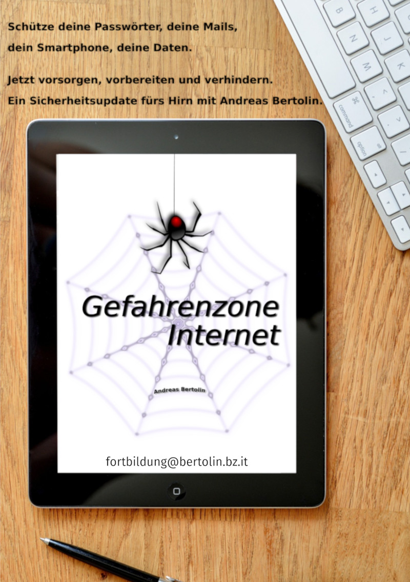 Gefahrenzone Internet. Schütze deine Passwörter, deine Mails, dein Smartphone, deine Daten. Jetzt vorsorgen, vorbereiten und verhindern. Ein Sicherheitsupdate fürs Hirn.